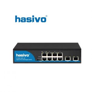Switch PoE 8 Port 10/100Mbps + 2 GE HASIVO S1200P-8F-2G