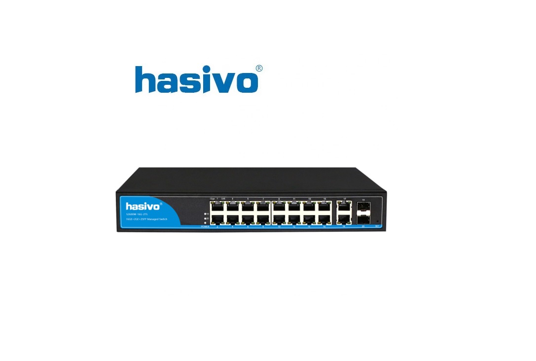Switch PoE Hasivo S2600P-16G-2TS Switch PoE Hasivo S2600P-16G-2TS