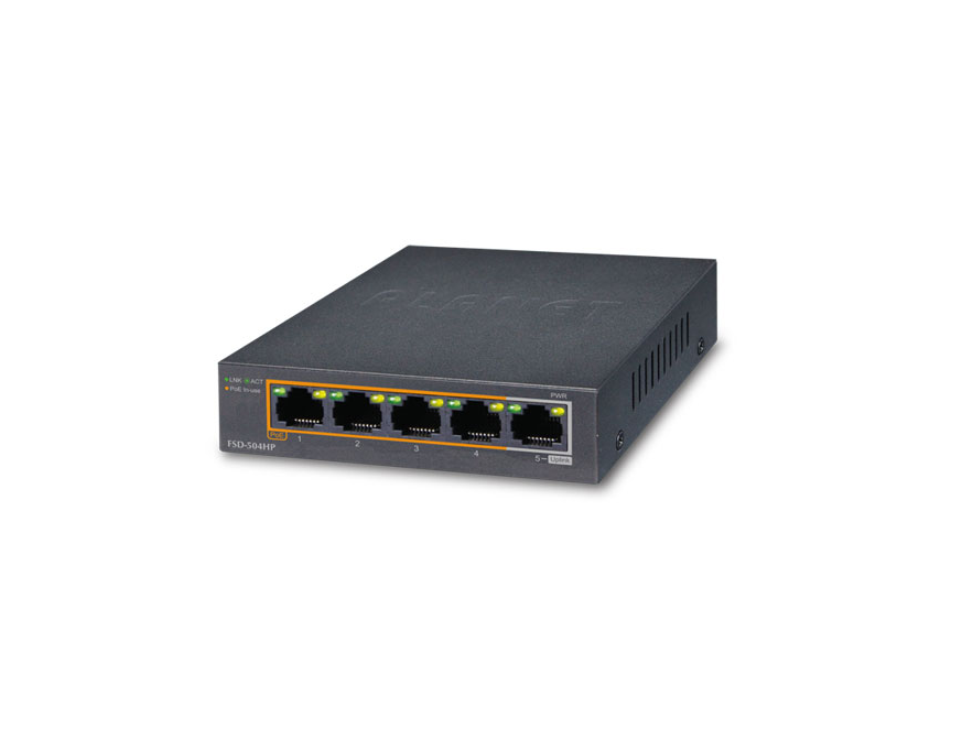 Planet-FSD-504HP-Switch-4-Port-PoE-100M-1-RJ45-FE Planet-FSD-504HP-Switch-4-Port-PoE-100M-1-RJ45-FE