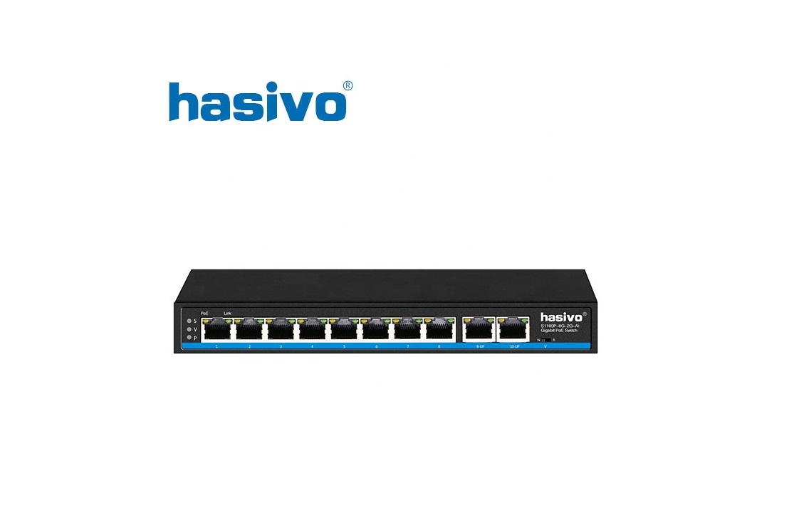 Unmanaged-Switch-Gigabit-PoE-HASIVO-S1100P-8G-2G Unmanaged-Switch-Gigabit-PoE-HASIVO-S1100P-8G-2G