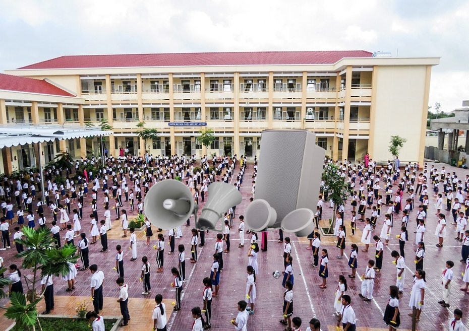 Hẹ thong am thanh cho truong hoc